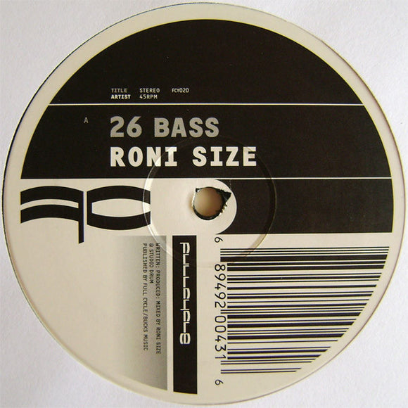 Roni Size - 26 Bass / Snapshot (12