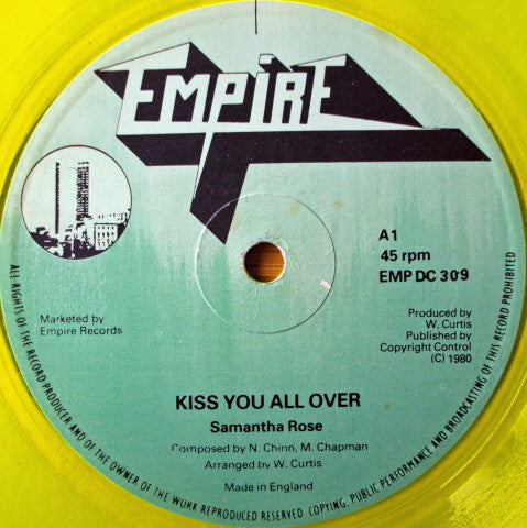 Samantha Rose - Kiss You All Over / Hello I Love You (12", Yel)