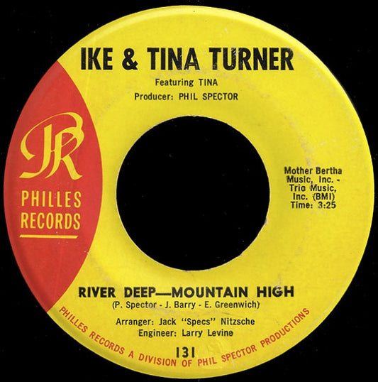 Ike & Tina Turner Featuring Tina* - River Deep - Mountain High / I'll Keep You Happy (7", Single)