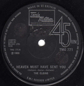 The Elgins - Heaven Must Have Sent You (7", Single, RE, Sol)