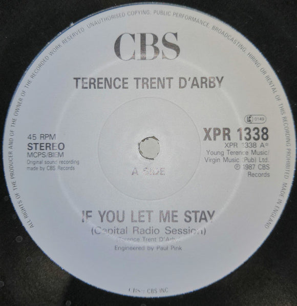 Terence Trent D'Arby - If You Let Me Stay (12