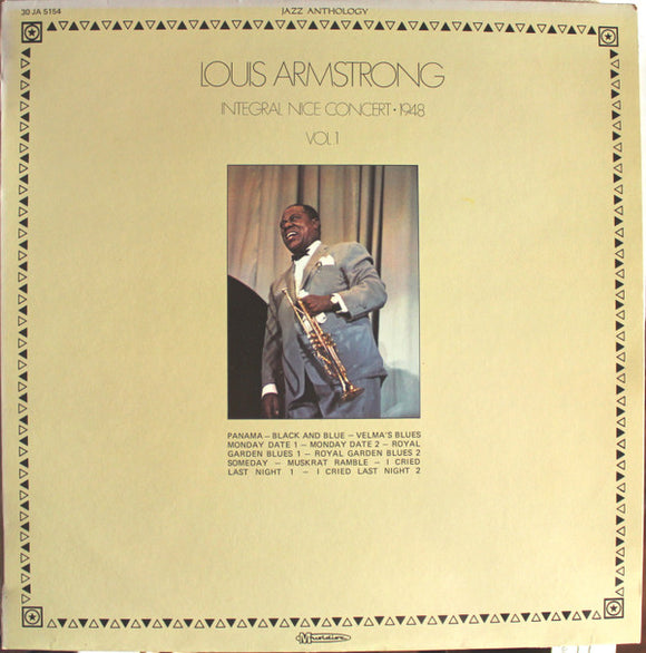 Louis Armstrong - Integral Nice Concert • 1948 Vol.1 (LP, Album)