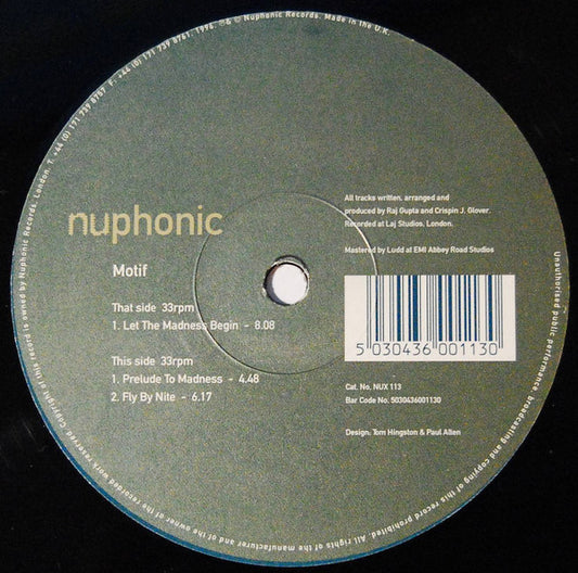 Motif - Let The Madness Begin (12")