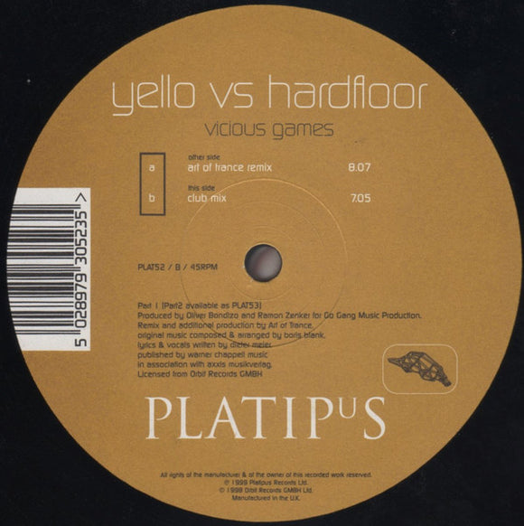 Yello vs Hardfloor - Vicious Games (12