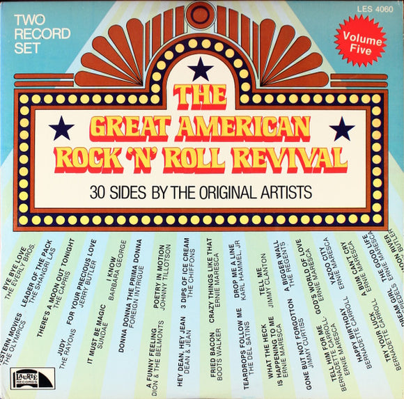 Various - The Great American Rock 'N' Roll Revival (30 Sides By The Original Artists) Volume Five (2xLP, Comp, Club)