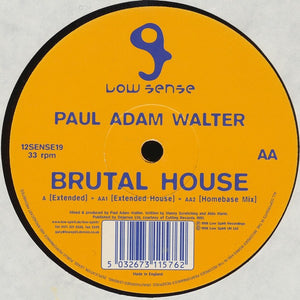 Paul Adam Walter - Brutal House (12")