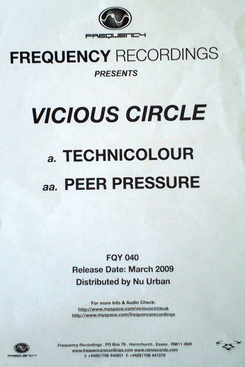 Vicious Circle (3) - Technicolour / Peer Pressure (12