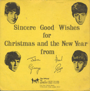 The Beatles - Sincere Good Wishes For Christmas And The New Year (Flexi, 7", S/Sided, Gat)