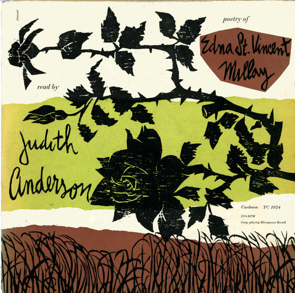 Judith Anderson - Poetry Of Edna St. Vincent Millay (LP, Album)