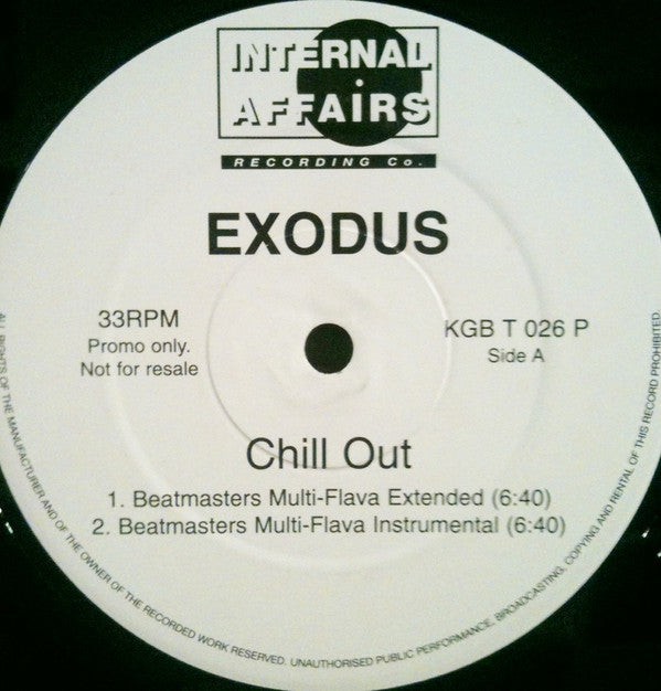 Exodus (13) - Chill Out (12", Promo)