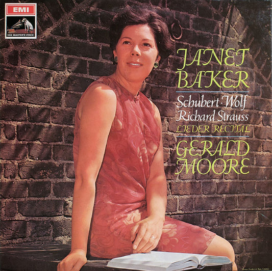 Janet Baker, Schubert*, Wolf*, Richard Strauss, Gerald Moore - Lieder Recital (LP)