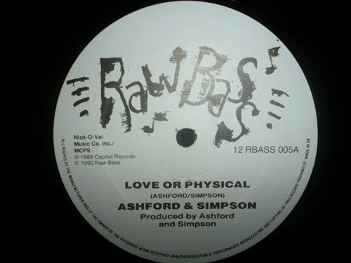 Ashford And Simpson* - Love Or Physical / Cookies And Cake (12