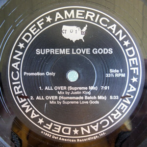 Supreme Love Gods - All Over (12", Promo)