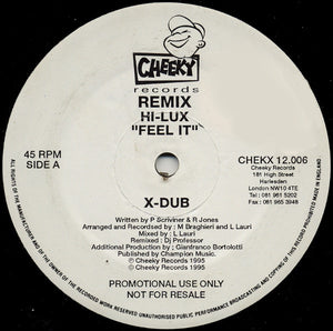 Hi-Lux - Feel It (DJ Professor Remixes) (12", Promo)