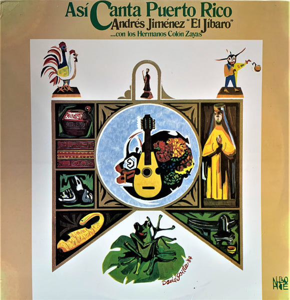 Andrés Jiménez ,... Con Los Hermanos Colón Zayas - Así Canta  Puerto Rico (LP, Album, W/Lbl)