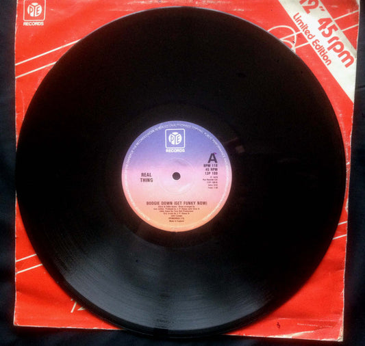 Real Thing* - Boogie Down (Get Funky Now) (12", Single, S/Edition)
