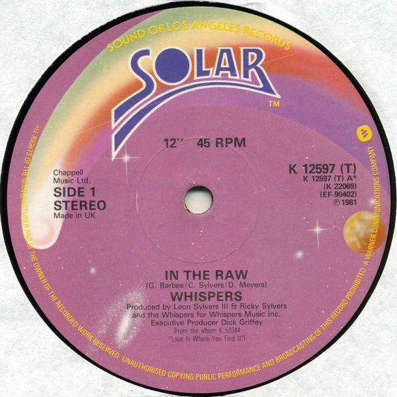Whispers* - In The Raw (12