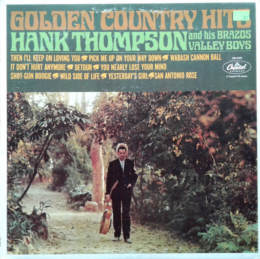Hank Thompson And His Brazos Valley Boys - Golden Country Hits (LP, Album, Mono, RE, Jac)
