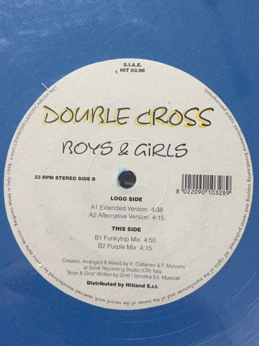Double Cross - Boys & Girls (12", Blu)