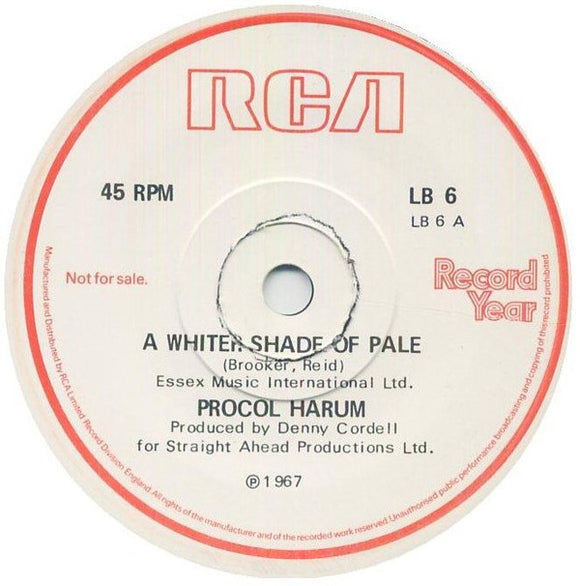 Procol Harum / Noel Edmonds - A Whiter Shade Of Pale / Noel Edmonds Introduces Record Year And 'The Day They Remembered' (7