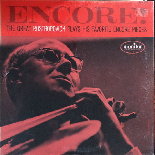Mstislav Rostropovich, Alexander Dedyukhin*, Naum Walter, Vladimir Yampolsky, State Radio Orchestra*, Nikolai Anosov*, Moscow Youth Symphony Orchestra, Kiril Kondrashin - Encore! The Great Rostropovich Plays His Favorite Encores (LP, Album)