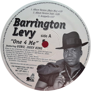 Barrington Levy - One 4 Me (12", Promo)
