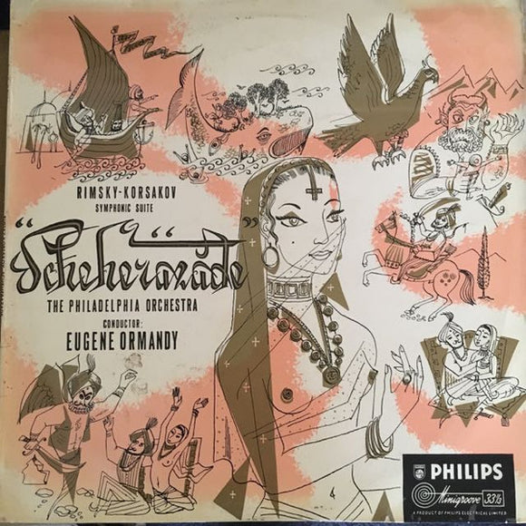 Rimsky-Korsakov* - The Philadelphia Orchestra, Eugene Ormandy - Scheherazade (LP, Album, Mono)
