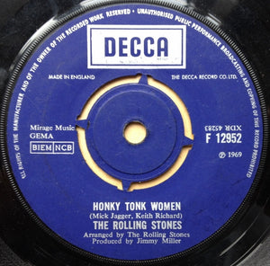 The Rolling Stones - Honky Tonk Women / You Can't Always Get What You Want (7", Single)