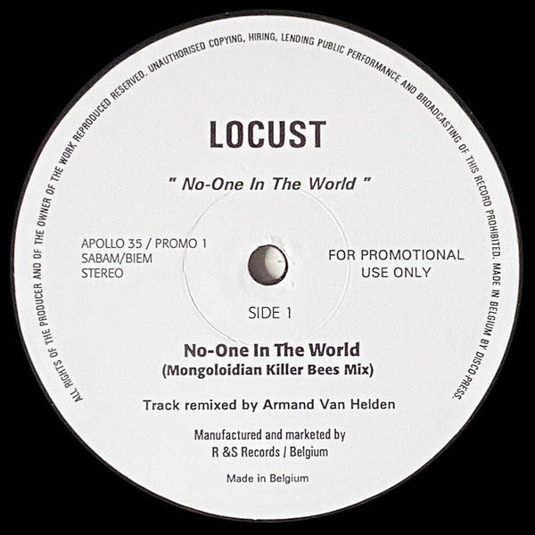 Locust - No-One In The World (2x12", Promo)