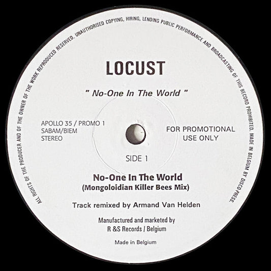 Locust - No-One In The World (2x12", Promo)
