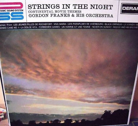 Gordon Franks & His Orchestra* - Strings In The Night (Continental Movie Themes) (LP, Album)