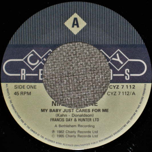 Nina Simone - My Baby Just Cares For Me (7", Single, Lar)
