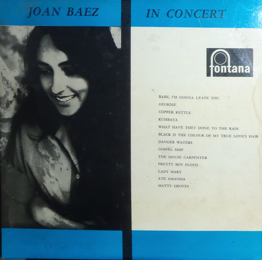Joan Baez - Joan Baez In Concert (LP, Album, Mono, RP)