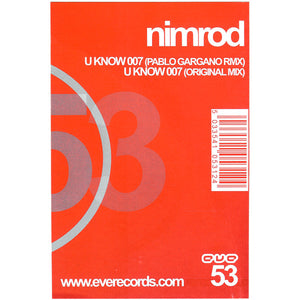 Nimrod - U Know 007 (12")