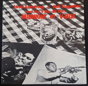 Louis Armstrong * Jack Teagarden And The V-Disc All Stars - Midnight At V-Disc (LP, Comp, Ora)