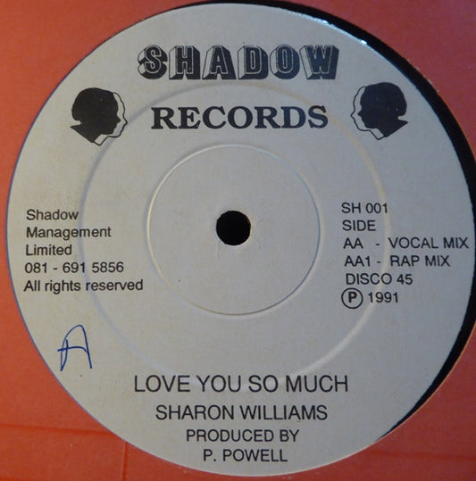 Sharon Williams - Love You So Much (12")
