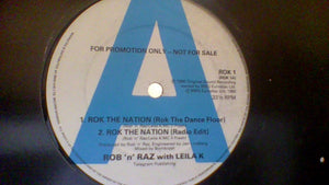 Rob 'N' Raz With Leila K - Rok The Nation (12", Promo)