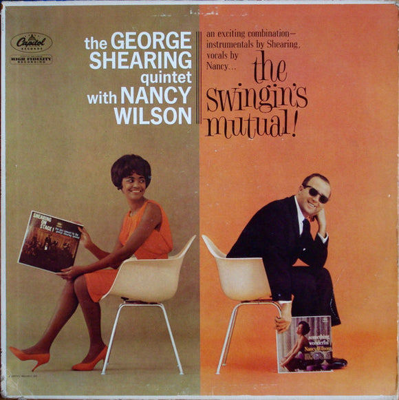 The George Shearing Quintet With Nancy Wilson - The Swingin's Mutual (LP, Album, Los)