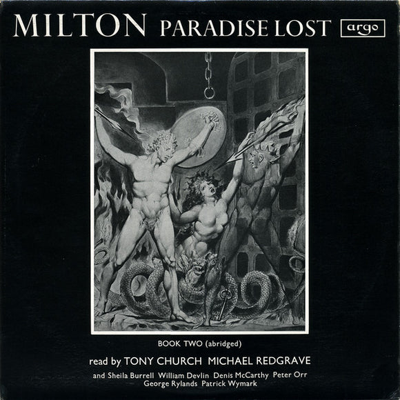 Milton* - Paradise Lost (Book Two (Abridged)) (LP, Mono)