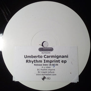 Umberto Carmignani - Rhythm Imprint (12", Promo, W/Lbl)