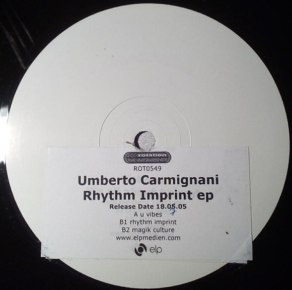 Umberto Carmignani - Rhythm Imprint (12
