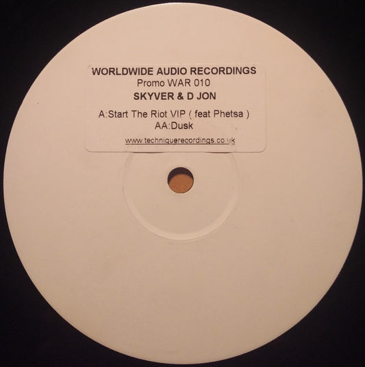 Skyver & D Jon - Start The Riot VIP / Dusk (12", W/Lbl)