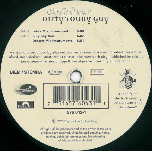 Butcher* - Dirty Young Guy (12")