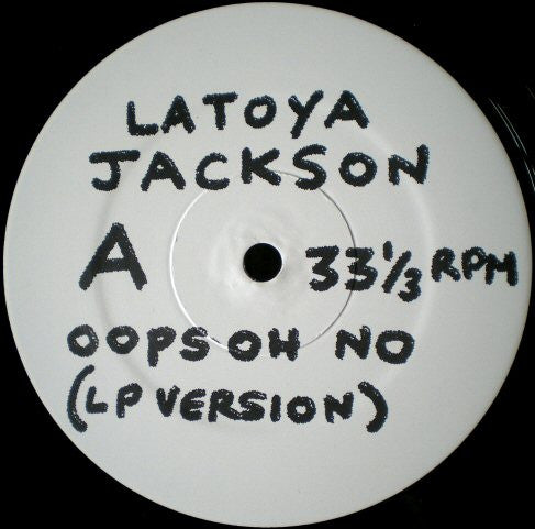Latoya Jackson* - Oops Oh No (12", S/Sided, Promo)