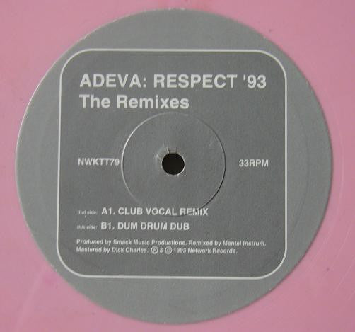 Adeva - Respect '93 - The Remixes (10", Ltd, Pin)