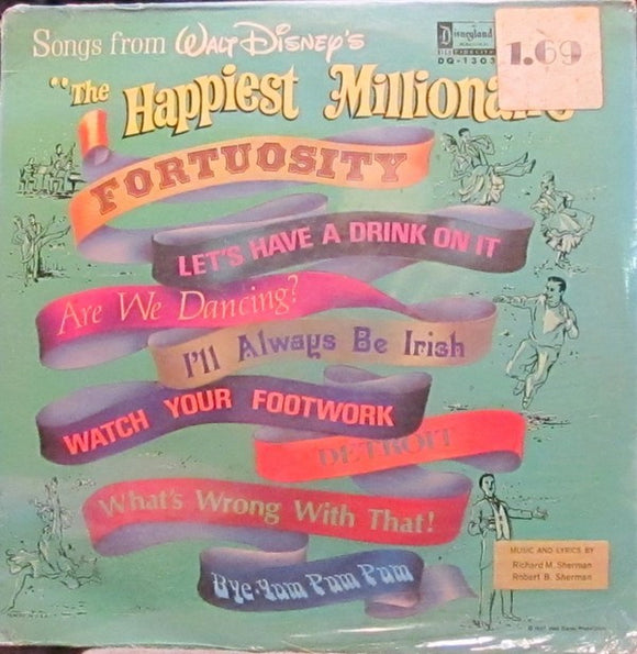 Various - Songs From Walt Disney's The Happiest Millionaire (LP, Mono)