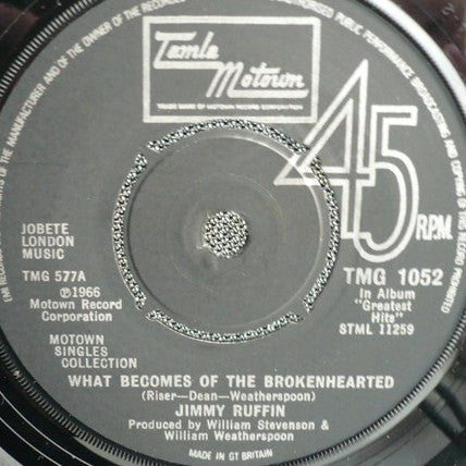 Jimmy Ruffin / Marv Johnson - What Becomes Of The Brokenhearted / I'll Pick A Rose For My Rose (7", Single)