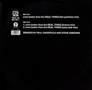 U2 - Even Better Than The Real Thing (12", Single, Ltd)