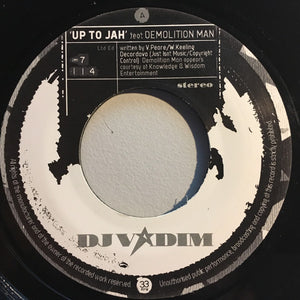 DJ Vadim - Up To Jah / Leaches (7", Ltd, Promo)
