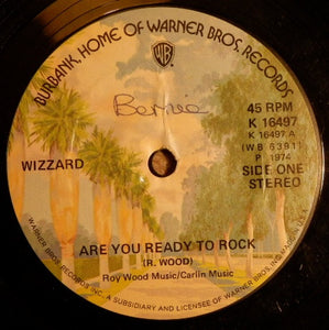 Wizzard (2) - Are You Ready To Rock (7", Single, Styrene)